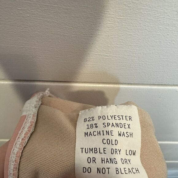 Kortni Jeane Swimsuit Small Medium Pink Black White Cut Out Flower Skirt Top - Picture 16 of 16